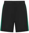 LV887 Finden + Hales Kids Knitted Shorts Black / Emerald colour image